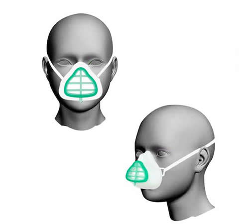 Atemschutzmaske aus Silikon (für Kinder)